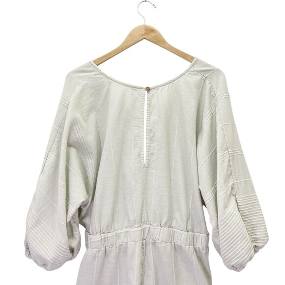 Free People Knotty But Nice Romper Dust Storm Beige Size XL Summer Boho Shorts - Picture 6 of 11